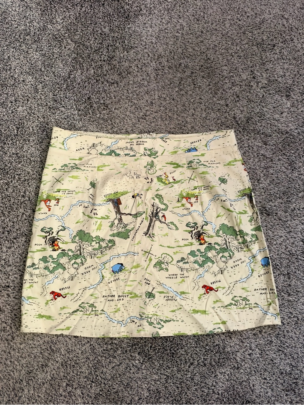 Disney Winnie the Pooh Hundred Acre Wood Mini Skirt size XL